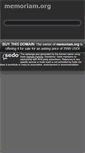 Mobile Screenshot of memoriam.org