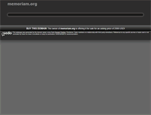 Tablet Screenshot of memoriam.org
